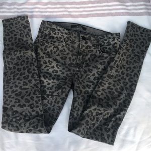 J Brand leopard skinny jeans
